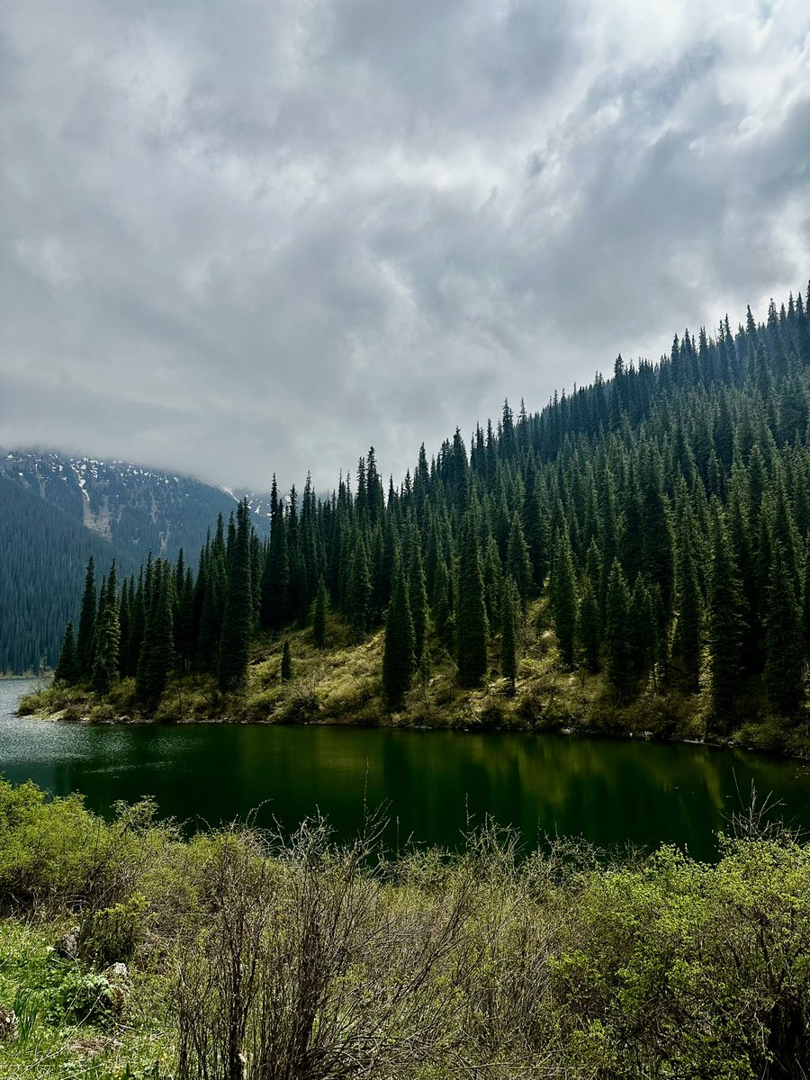 Sh_Ait's tweet photo. Kolsay-2 Lake. No tourists, no plastic trash, and no developers yet and hopefully never. 16 km of hiking later, and my personal birthday challenge is complete. What a time to be alive. https://t.co/Luj6naGsxS
