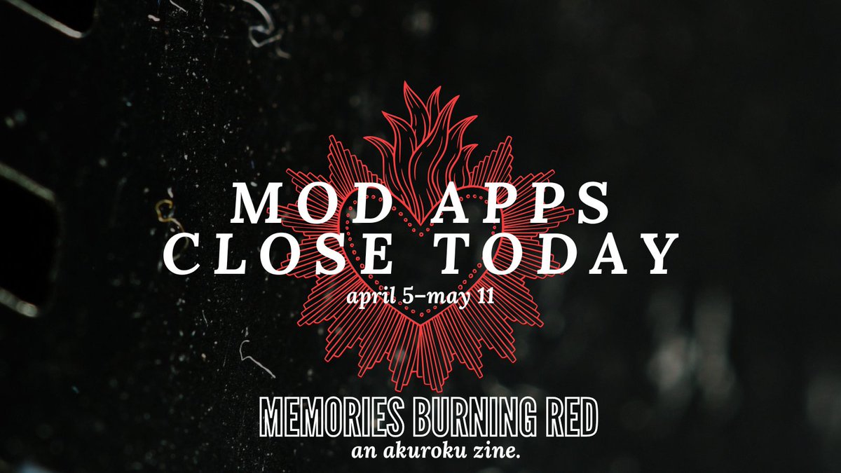 Memories Burning Red: An Akuroku Zine tweet media