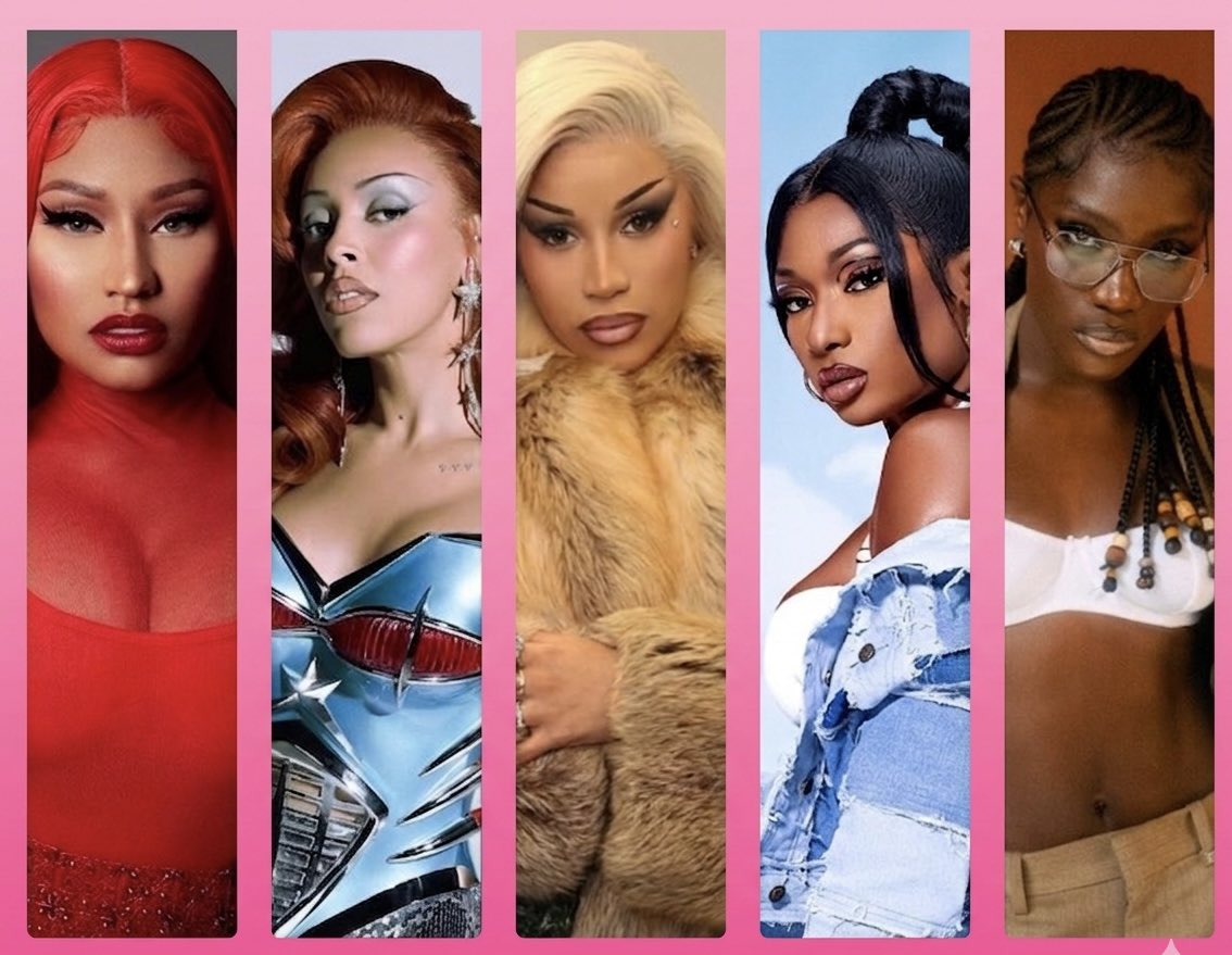 Female Hiphop stars tweet media