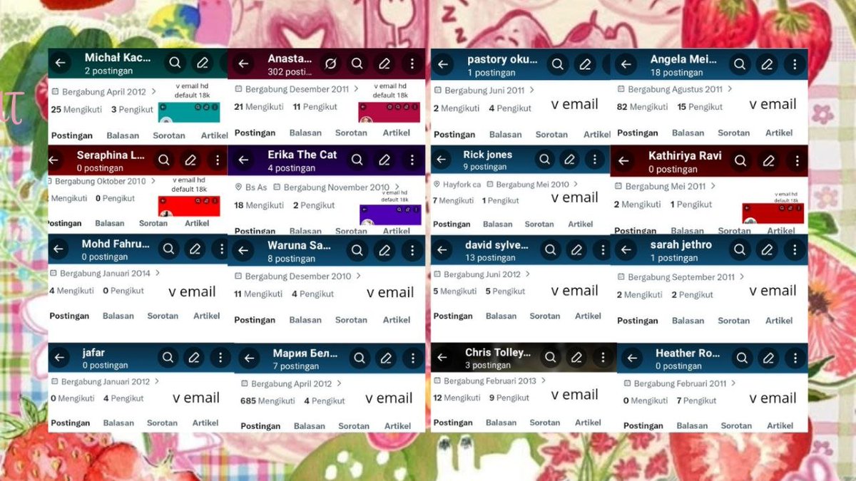 incaveu's tweet photo. @streouid adaaa banyaks

‘⅋── harga kosongan &amp; inact :

𔘓 v-email tahun 20an : 14k 
𔘓 v-email tahun lama : 15k
𔘓 v-all tahun 20 an : 16k

𐙚 take ke sini yaa : ☎️ https://t.co/RM0kkYucFo https://t.co/1tjdZyDR3x