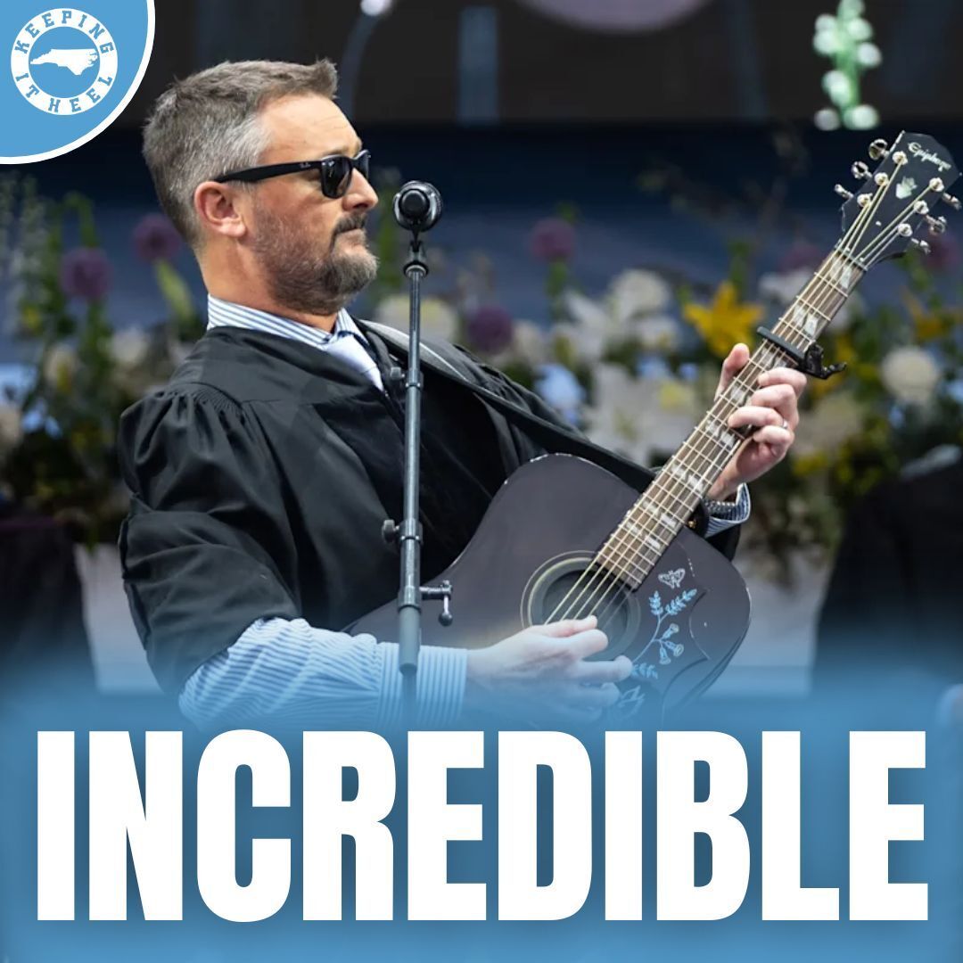 KeepingItHeel's tweet photo. Country music superstar Eric Church hit us all with an incredibly heartfelt speech at UNC's commencement ceremony this weekend.

If you haven't watched it yet, you will definitely want to check it out! ⬇️ 

https://t.co/jBdySfSMAZ https://t.co/1jxZjxnLHJ