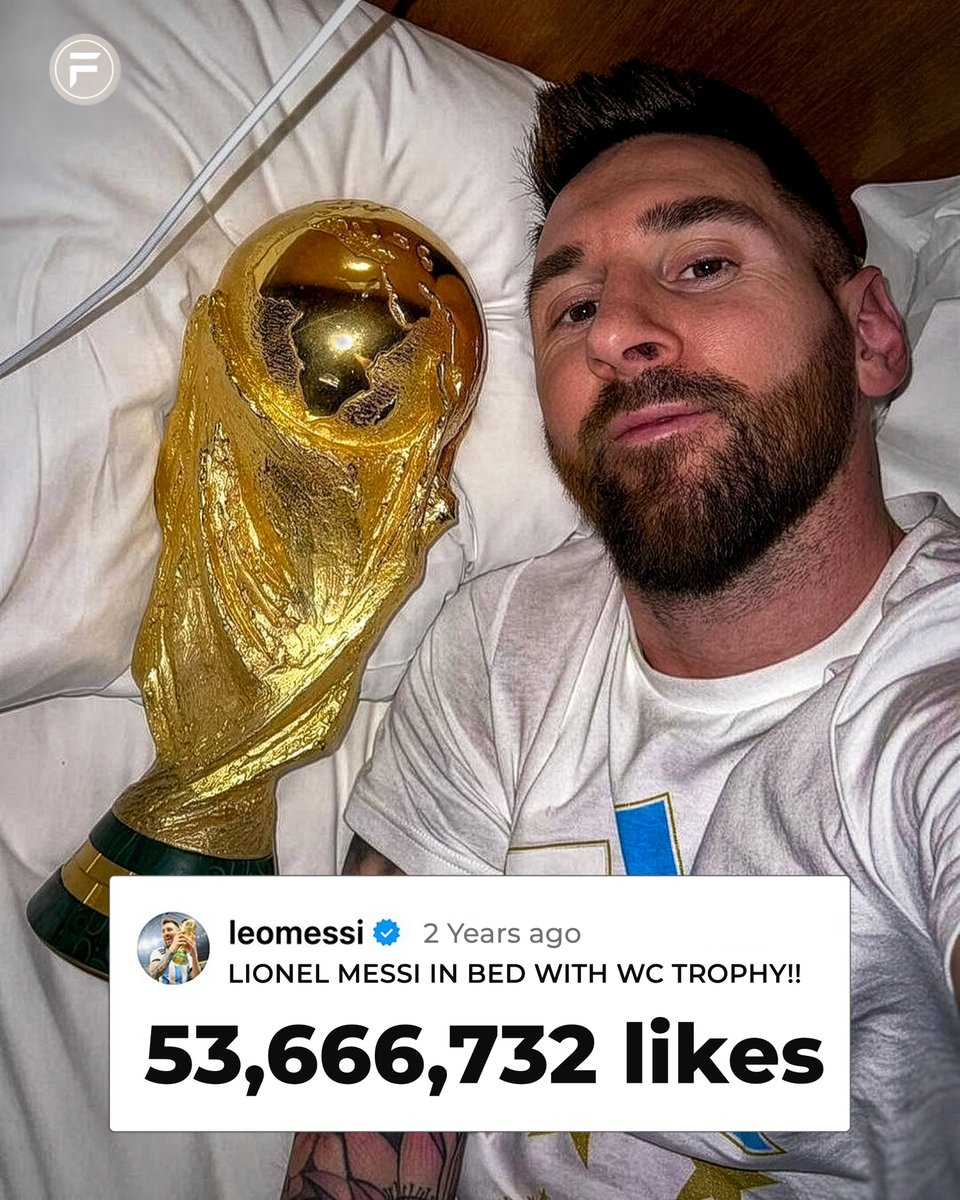 No person on Earth has a photo with 50M+ likes on IG, Messi has two.😳

The GOAT of Popularity.🐐