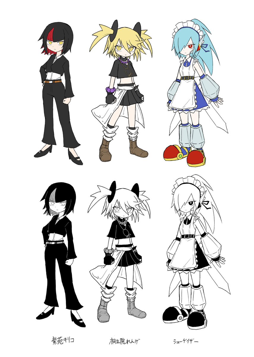 デザイン確認用に一応毎回描いてる立ち絵