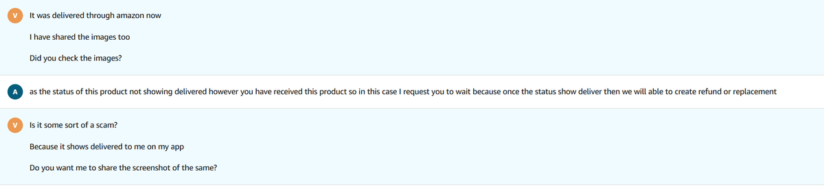 virkamble98's tweet photo. @AmazonHelp My order ID is 403-7497442-1770736 and I received a bad quality order. It has dust and fungus and when I reached out to customer care they made me wait for an hour and now are lying that it is not delivered. This is how you treat your customer? https://t.co/HGSHzuRIfs