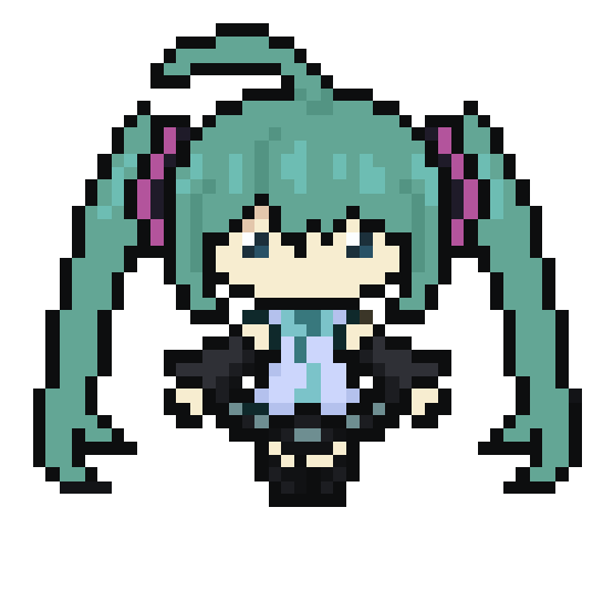 smth00smth's tweet photo. Miku from Memory #mikuart #pixelart https://t.co/tDGtweoBhL