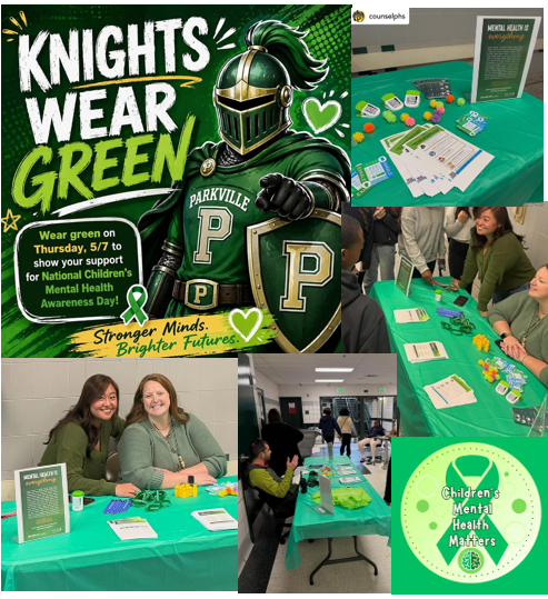 MentalHealth_CB's tweet photo. Thank you Parkville HS for promoting National Children's Mental Health Awareness Day last week during lunches! Students had fun answering mental health trivia questions to win prizes!  @ParkvilleHS @BCPSOSSS @BCPS_SSW @BCPScounseling https://t.co/M5eZMsCbXM