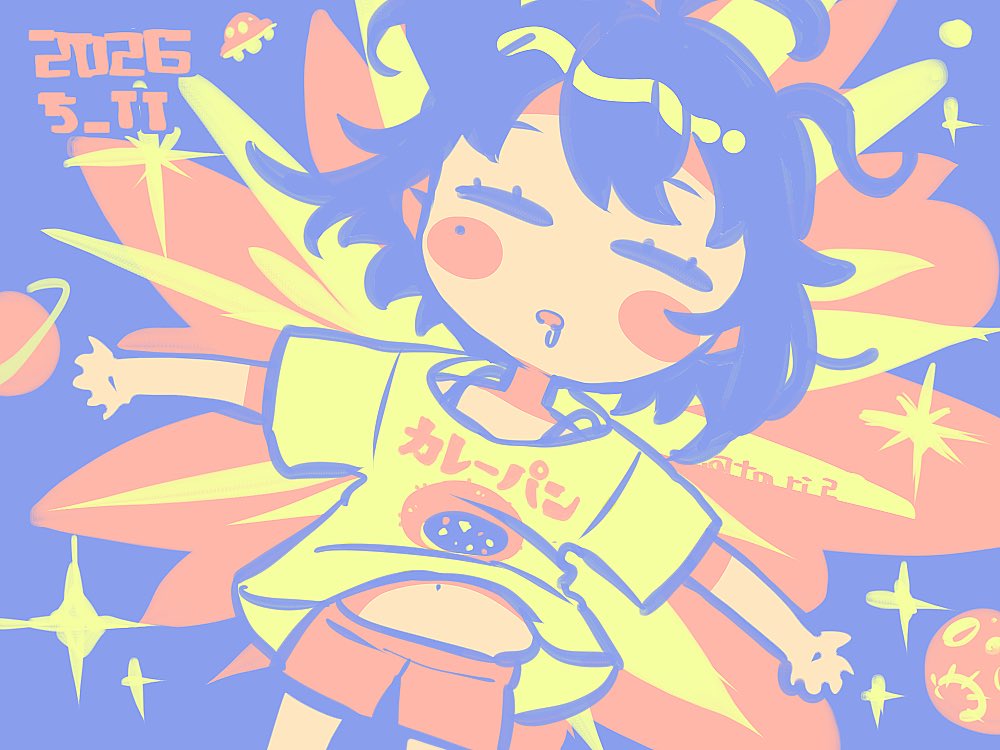 #skst_1h_drawing

🍛澄原 サトカ×4色縛りで着彩🥯