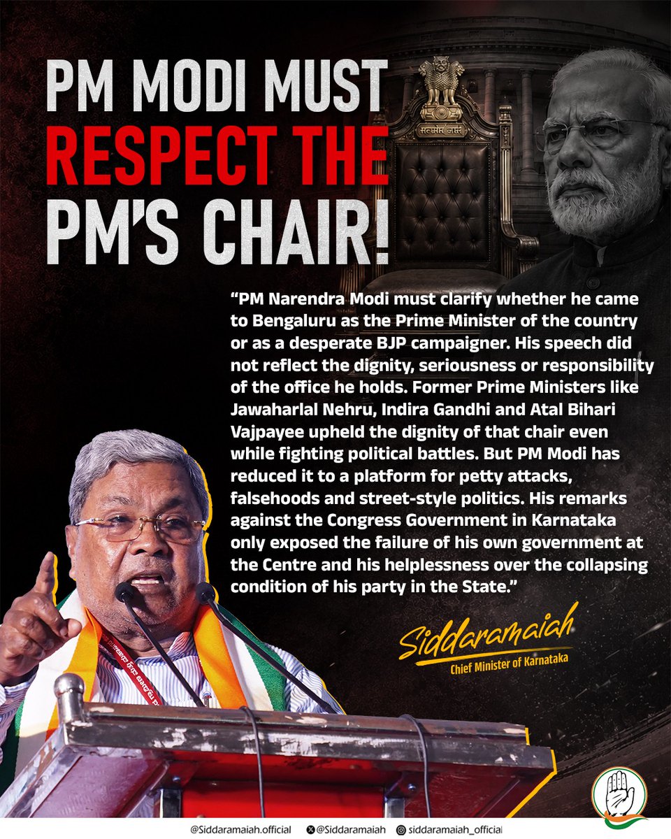 Siddaramaiah tweet media