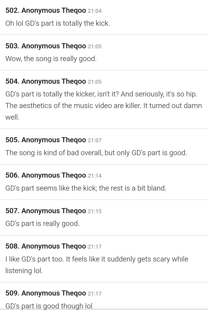 There are a lot of comments on theqoo about Jiyong’s part and most of them are praising him