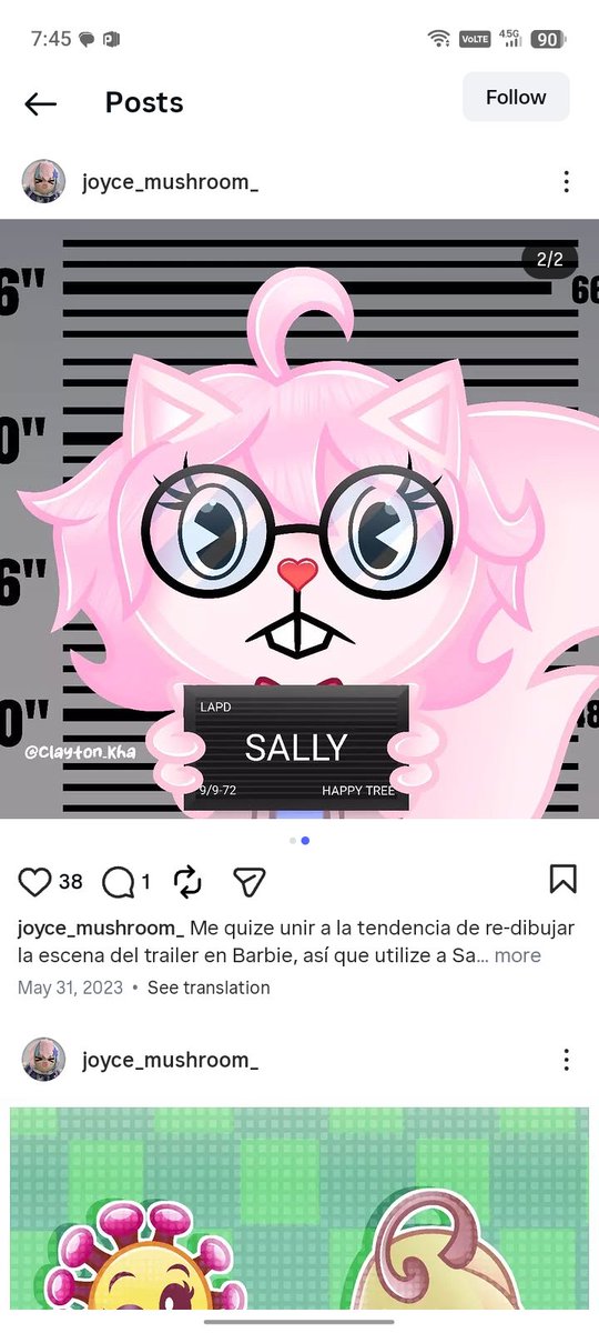 DuronCarl's tweet photo. HTF Happy Tree Friends Oc Character Ashy Clayton Sally Miriam Mirai https://t.co/nyqcTNZ3NE