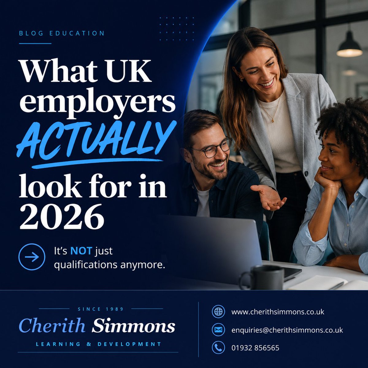 CherithSimmons's tweet photo. UK employers now value adaptability, communication, tech confidence, and continuous learning just as much as experience.
#CareerGrowth #Upskilling #Leadership #FutureOfWork #AIJobs #UKCareers #ProfessionalDevelopment #BusinessSkills #CareerSuccess #WorkplaceSkills https://t.co/nTeUG2pOWH
