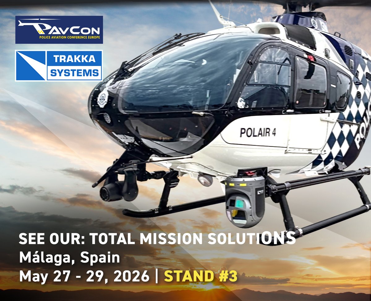 TrakkaSystems's tweet photo. @TrakkaSystems is excited to be exhibiting at #PAvConEurope 2026 in Málaga, Spain, from May 27–29, 2026.

Stop by Stand #3 to meet our team and learn more about our #TotalMissionSolutions!

📧Contact us here to schedule a meeting or get in touch: https://t.co/CvBybVTHid https://t.co/ouETeFwchi