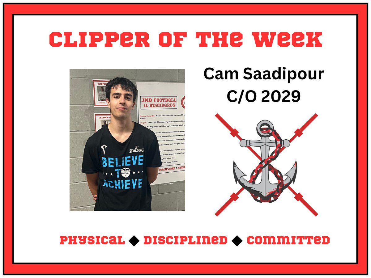 jmbclippers's tweet photo. Congrats to our last two Clipper of the Week winners. Both of these young men have stepped up in recent weeks and have taken on new challenges that other players have not. Both bring a tremendous work ethic and will be assets to this program! https://t.co/j87bdhTaEy