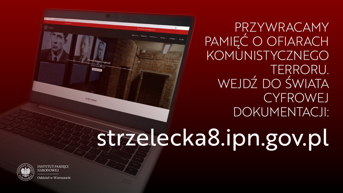 ipn_warszawa's tweet photo. 📍13 maja premiera portalu #Strzelecka8!
Dokumentujemy sieć komunistycznego aparatu represji – od kwatery #NKWD w Warszawie po 616 miejsc zbrodni w całej Polsce. Archiwalne meldunki, relacje i dowody powojennych represji w jednym miejscu.
Więcej: https://t.co/hqM8o23r9N https://t.co/ThT4mmfGjX