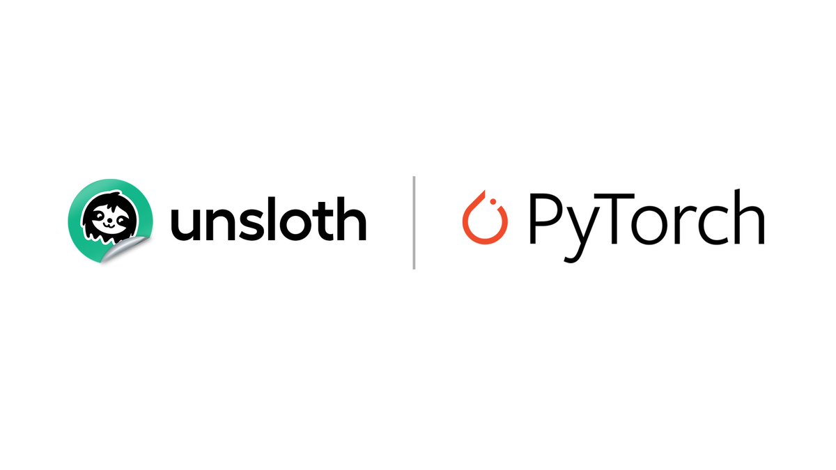 UnslothAI's tweet photo. We’re excited to share that Unsloth has joined the PyTorch Ecosystem!

Unsloth is an open-source project that makes training &amp; running models faster, more accurate with less compute. We want AI to be accessible to all

Blog: https://t.co/viXIukVHnU
GitHub: https://t.co/aZWYAtakBP https://t.co/7DBBpeyIot