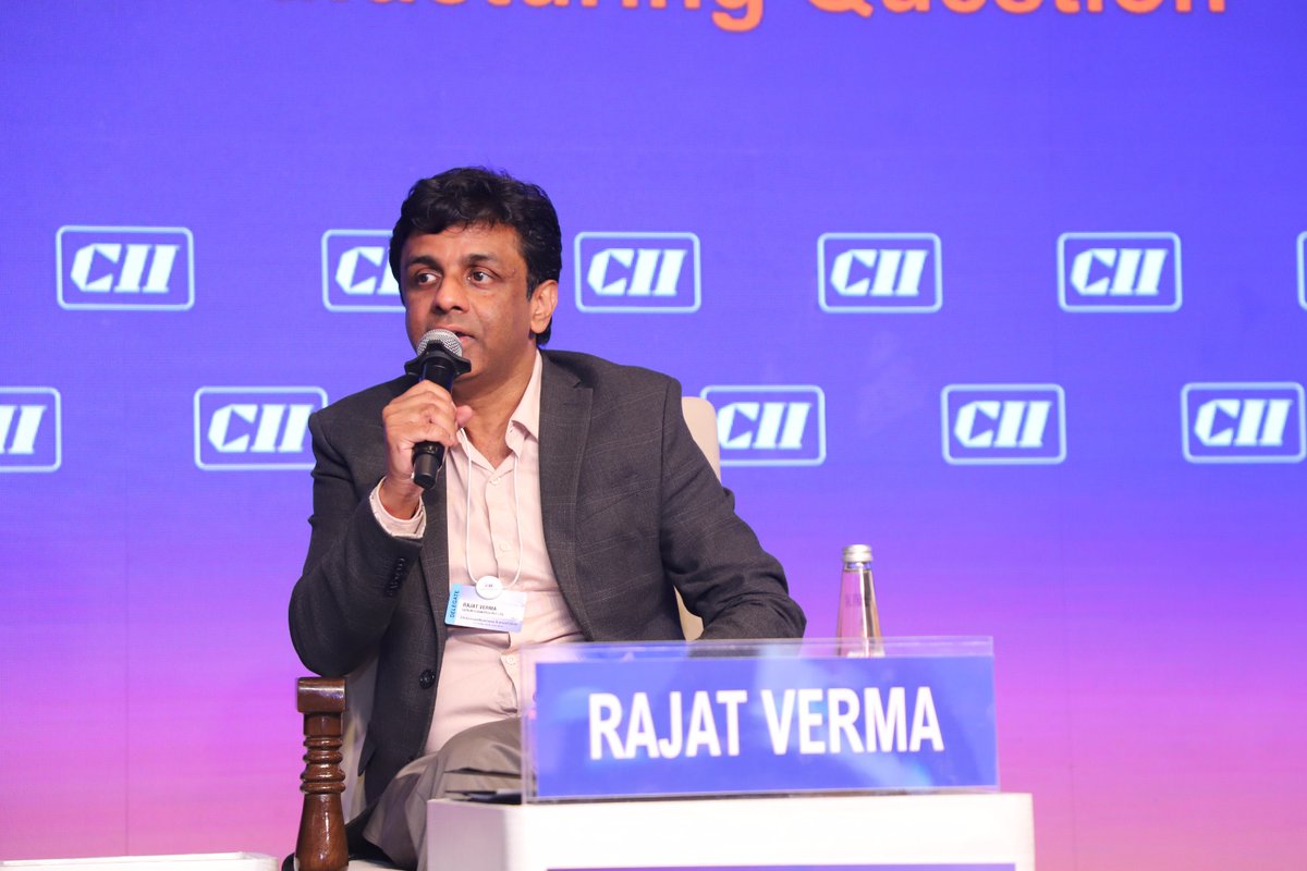 FollowCII's tweet photo. Critical minerals are the backbone of everything we use today. The Critical Mineral Industry impacts around 40-50% of the Global output. With the National Mineral Policy 2025, India is going aggressive to secure the entire value chain, from mining and refining to downstream manufacturing and recycling. We aren’t just consumers, we are building the capacity to own our resource future.

~ Rajat Verma, Founder & CEO, Lohum Technologies, at the session on “Made in India, Owned by India: The Advanced Manufacturing Question” at #CIIAnnualBusinessSummit26 @RajatVerma @lohum #CII4India #TheFuture #GlobalEconomy #Industry #Society