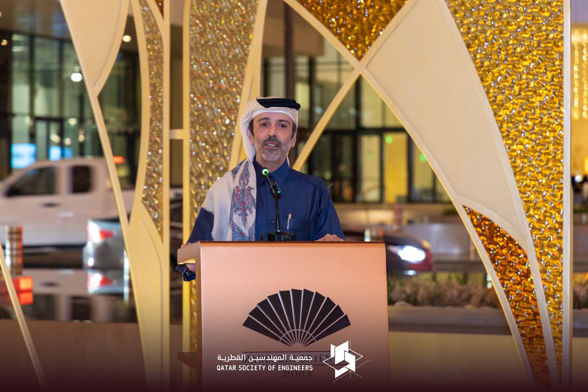 InfoQSE's tweet photo. مقتطفات من الغبقة الرمضانية التي نظّمتها جمعية المهندسين القطرية، والتي جاءت في أجواء رمضانية مميزة جمعت أعضاء الجمعية ونخبة من الضيوف والمهتمين بالشأن الهندسي، تأكيداً على أهمية تعزيز التواصل وترسيخ أواصر العلاقات المهنية والاجتماعية بين أفراد المجتمع الهندسي. https://t.co/h59xpga2H9
