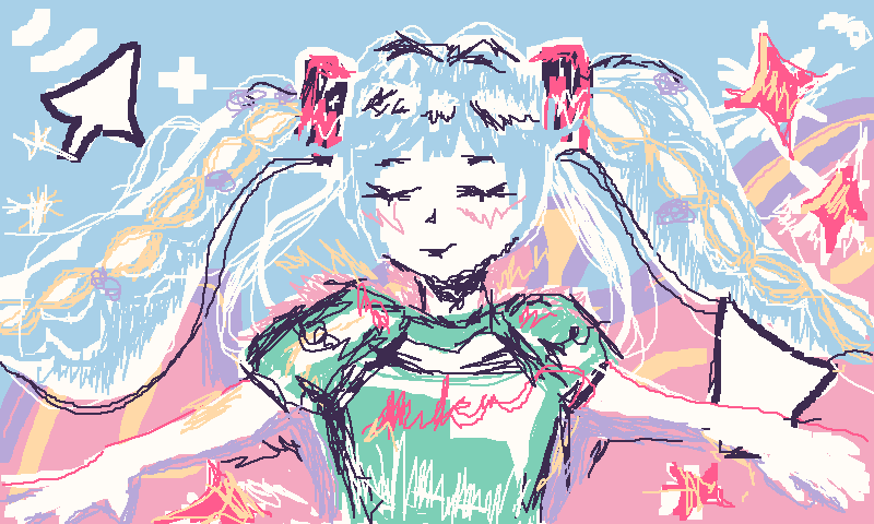 CrumbsFPS's tweet photo. fever dream #MikuOS https://t.co/X4zrs3g9I6