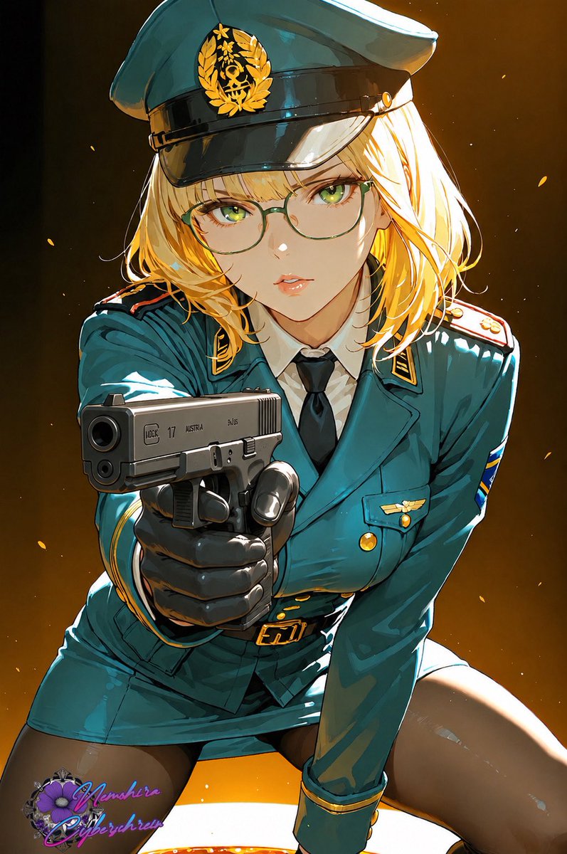 こんばんは♪

今週はスウェーデン軍の士官制服を採用してみました。
現在スウェーデン軍の正式採用拳銃はGlock17なので、
この作品も握ってもらってますw

キャストはヒューマンのアストリッド・ラーゲルクヴィスト嬢。

【制服イベント】#AIgotoschool