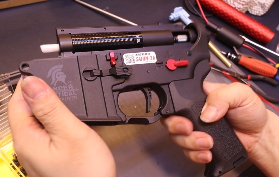 sentakuc's tweet photo. 【カスタム】新型の競技銃を半端カスタム!?⑦
https://t.co/NaCE7YMMtx
完成が近づいてきました♪
今回のストックに合うバッテリーを探っていきます!
#電動ガン #カスタム #電子トリガー #不知火商店 #SAIUN #安い #トリガーレスポンス #UAB #SpeedQB #ブラシレス #HTG #無限 https://t.co/dcNMPshdbm