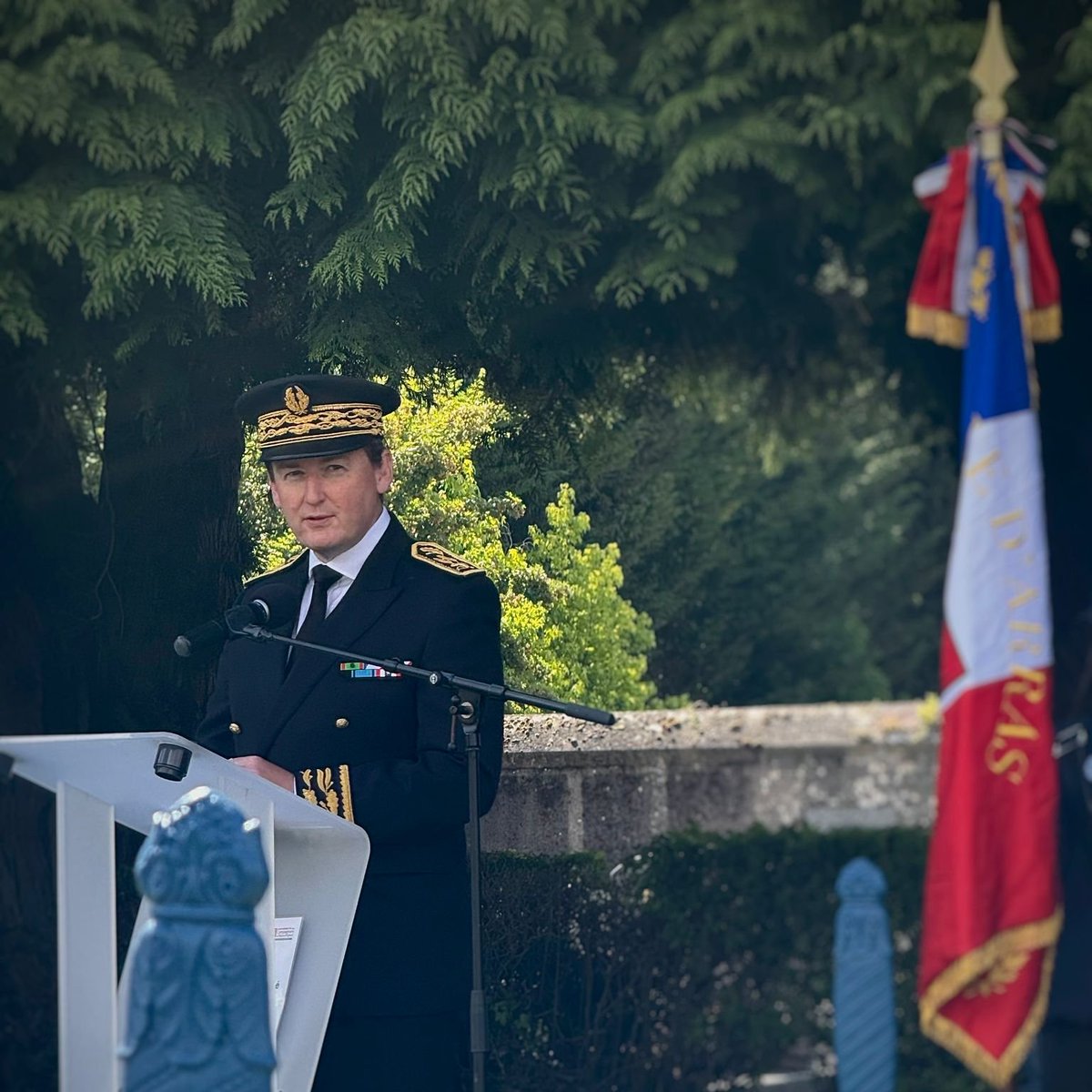 Image de Préfet Pas-de-Calais - Ce matin, j'ai eu l'honneur de présider la cérémonie d'inauguration du carré militaire d'Arras suite
