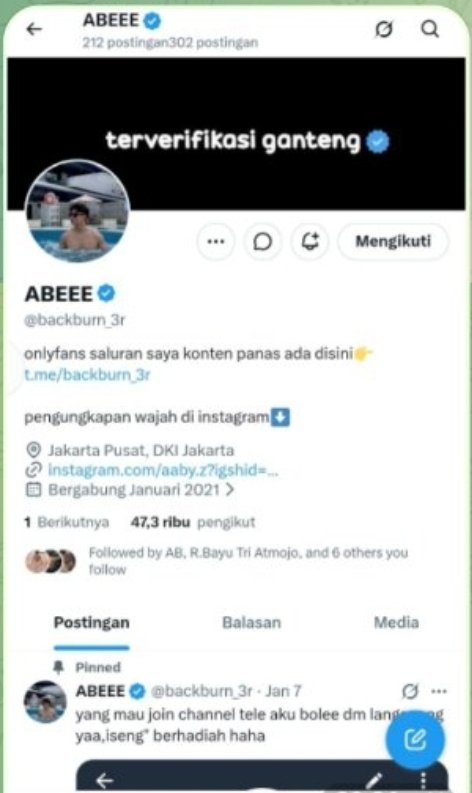 SagiBoyfrien's tweet photo. Hati2 akun penipuan,dia pakai foto AI,jangan mau disuruh transfer,sudah transfer menghilang...tidak ada video apa pun

@rainbaseroom 
@BROmancefess 
@gayjakarta 
@crotbecek 
@gaybandung https://t.co/SedPsHHLHR