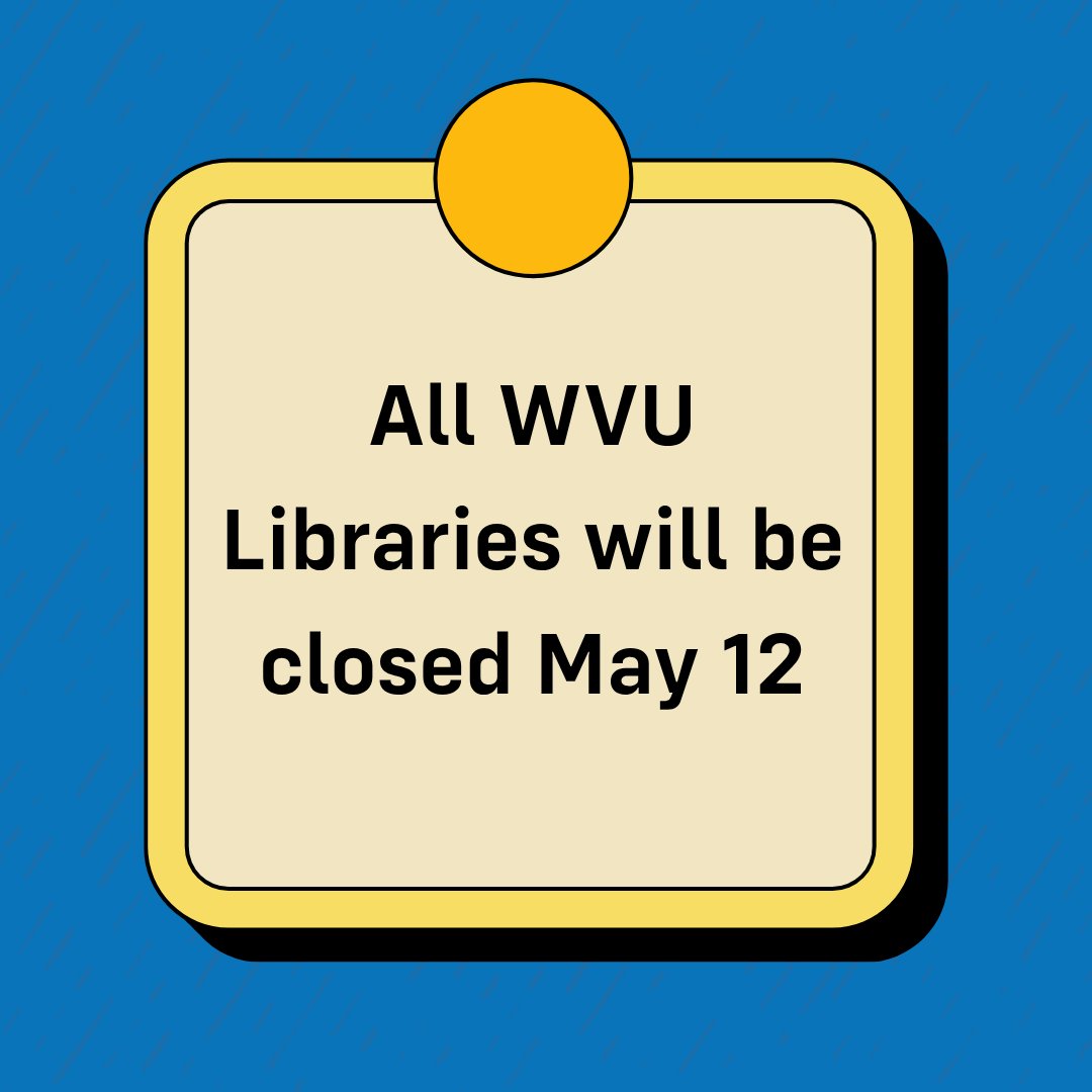 WVU Libraries tweet media
