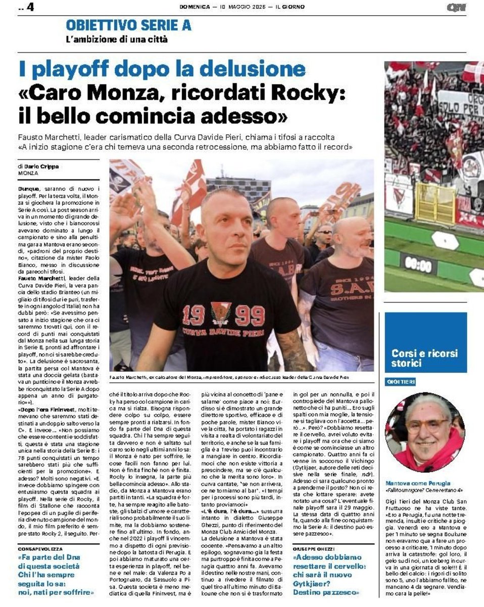 ULTRASGIJON's tweet photo. Una representacion del grupo estuvo de nuevo en Monza para celebrar el ascenso.
No pudo ser en liga regular, pero la Serie A espera en Play Off.

AVANTI @ACMonza 🔴⚔️⚪️ https://t.co/icazQbMJSP