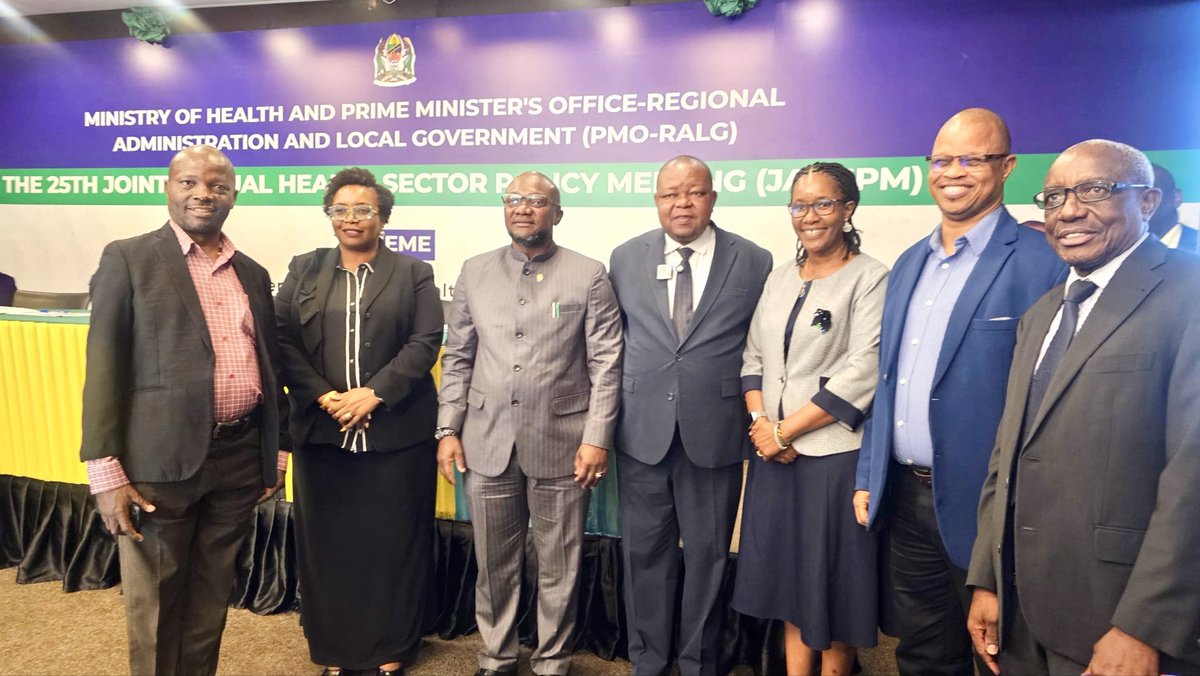 DrFlo6's tweet photo. Honored to participate in the 25th Joint Annual Health Sector Policy Review meeting, officiated by Minister of  Health Hon.@mchengerwa_m @wizara_afyatz and co-chaired by Prof. R. Shemdoe from the @ortamisemitz 
#accelerateUHC #PHC #TransformativeLeadership #Innovation #NSAs https://t.co/K67XHVFL9h