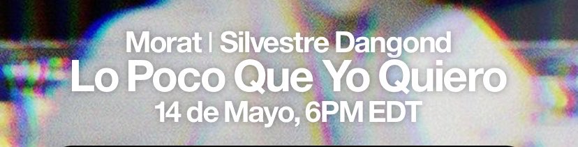 oficialmente esta semana hay “jueves de Morat” ❤️