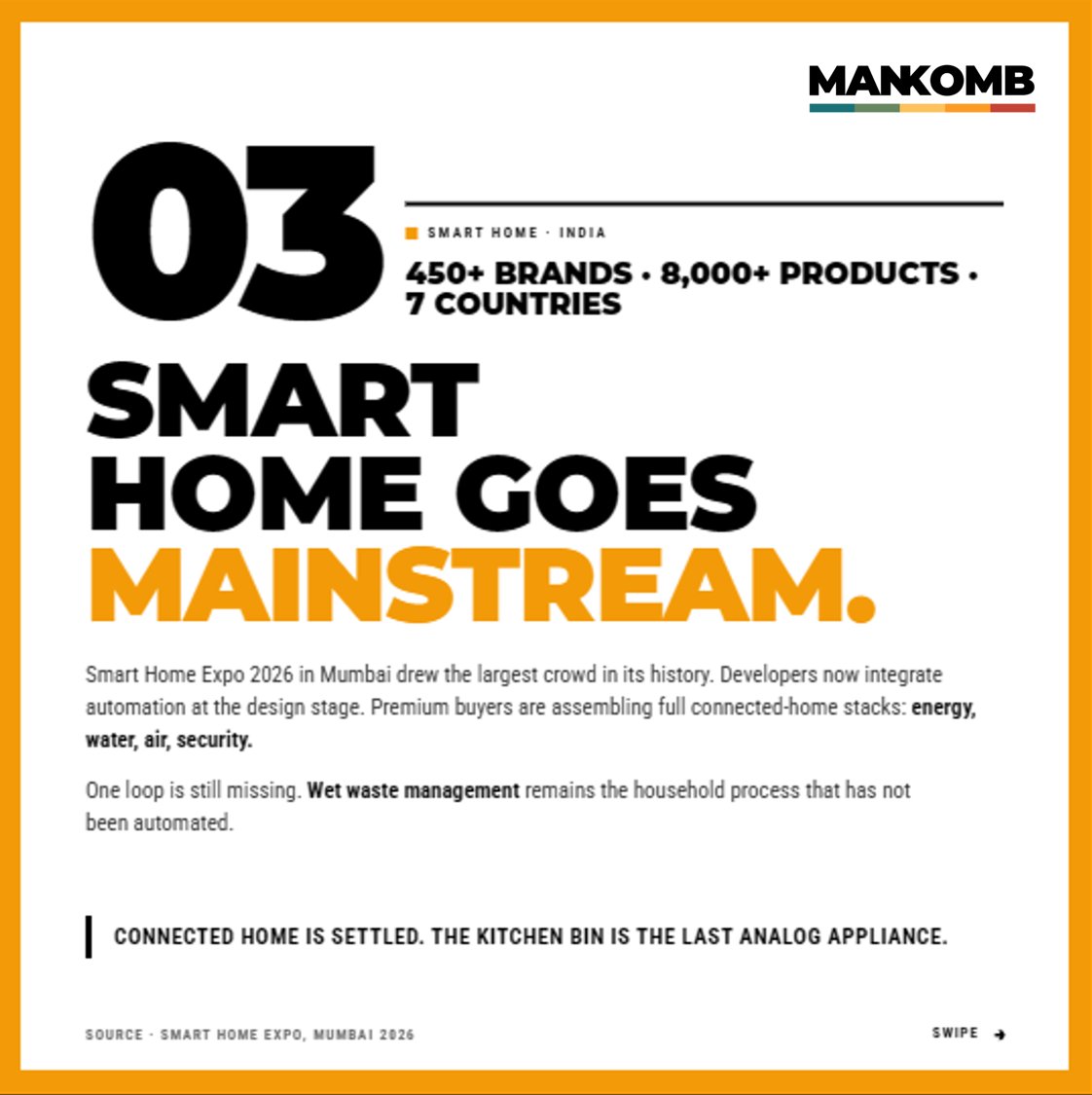 mankomb's tweet photo. Because the future of #sustainability will not be about sacrifice. It will be built on convenience.

Swipe through the first edition of Sus-Tech Today for four signals shaping the week across policy, materials, smart homes, and biotech.

Learn more: https://t.co/7MTm2Nm3Ja https://t.co/lm4Dc9PBjl