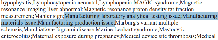 1blmoss's tweet photo. @Sabira885170 No, those are AESIs, which is a pre-defined list of medical events that researchers and trial sponsors closely monitor for. The list also includes manufacturing issues. https://t.co/uIu2g1odGH