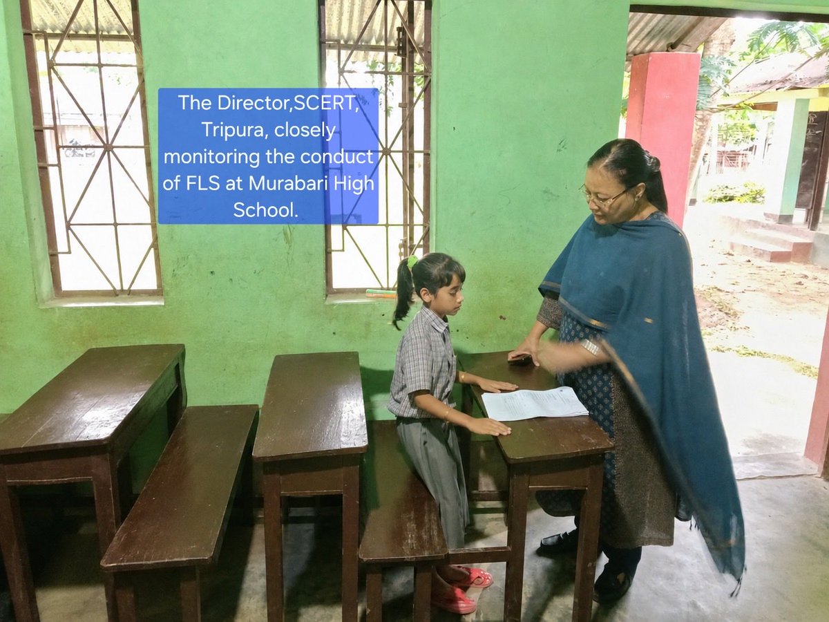 indranibhaduri's tweet photo. #FoundationalLearningStudy implemented in #Tripura by #PARAKH under the aegis of the Ministry of Education (#MoE) marking a systematic, evidence-driven effort to assess learning levels at scale and strengthen #FoundationalLiteracy&amp; #FoundationalNumeracy outcomes https://t.co/yKXH4qcosD