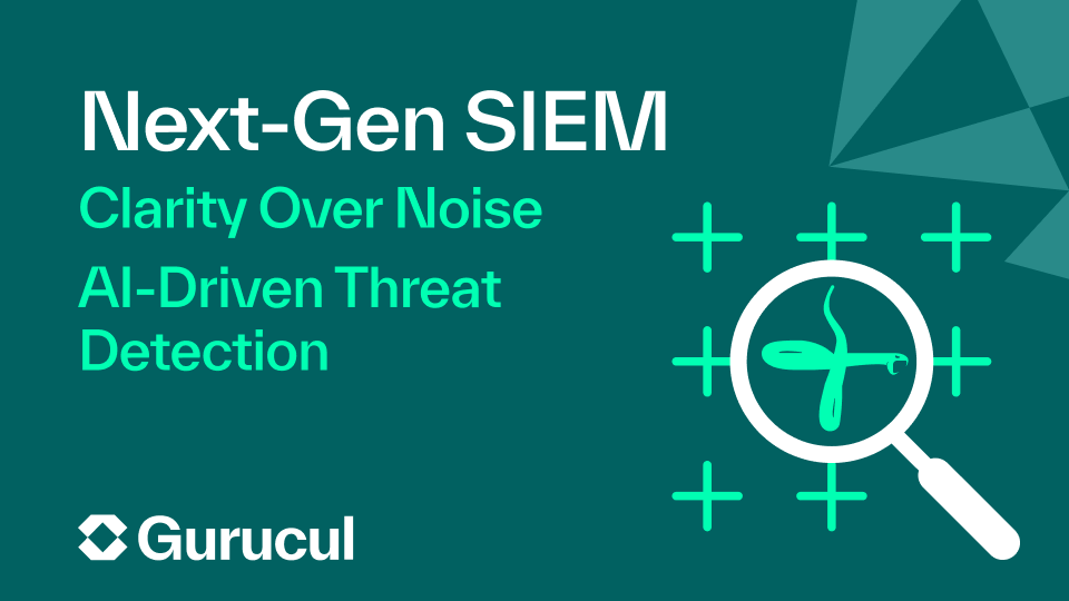 Gurucul's tweet photo. SIEM is core to SOC, but legacy systems struggle at scale. Gurucul Next-Gen SIEM improves detection with:
• Real-time correlation
• Behavioral analytics
• Risk-based prioritization

Learn more: https://t.co/kxWK8Bg6F7 

#SIEM #CyberSecurity https://t.co/OpnpX16BL2