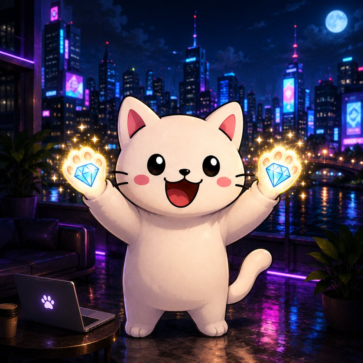Giggle Cat tweet media