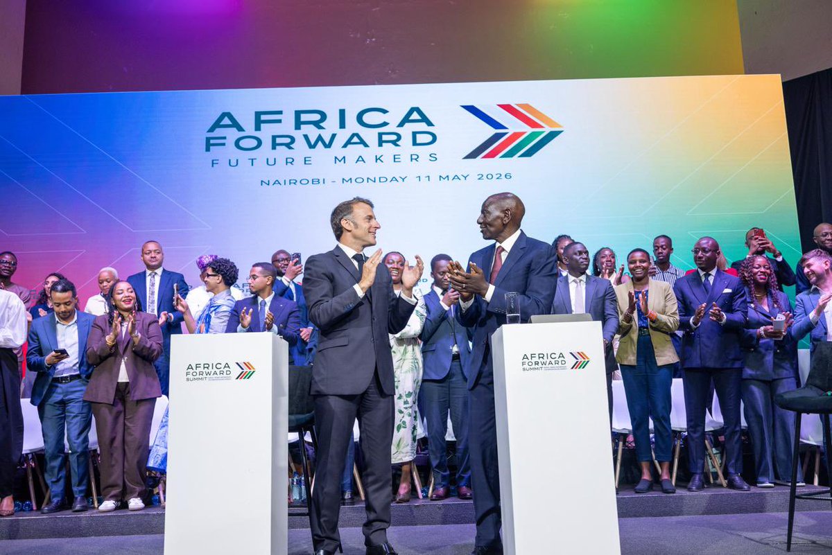 HornofAYN's tweet photo. 🌍 Nairobi makes history today as the #AfricaForwardSummit opens, bringing Africa &amp; France together for innovation &amp; growth. From youth &amp; AI innovation to creative industries and sports for development, the future is being built by Africa — by its young creators and innovators. https://t.co/PLz8QLRWJz