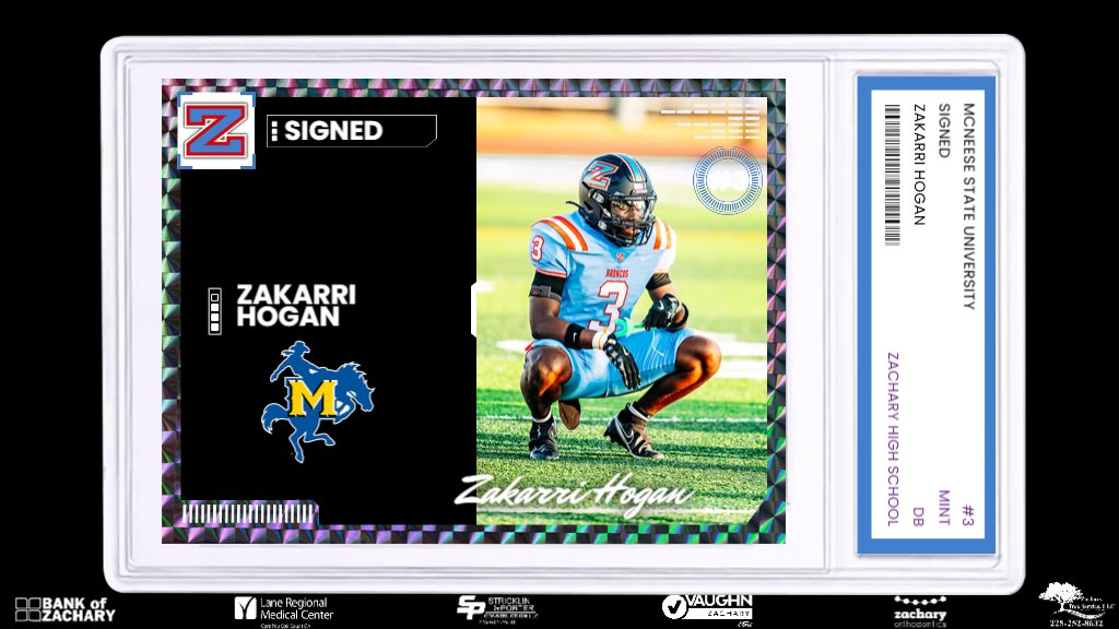 Zachary High Football tweet media