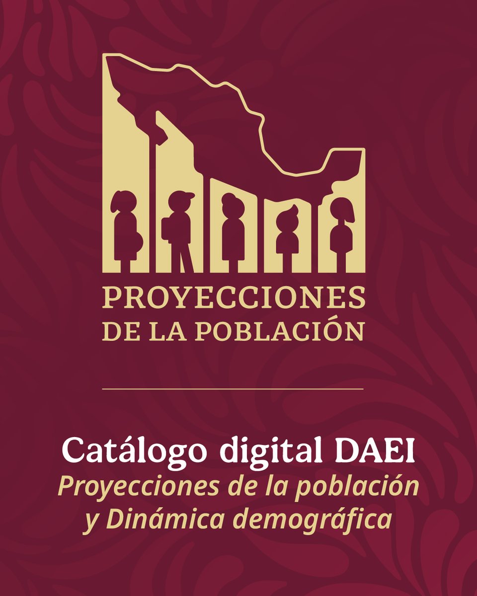 CONAPO_mx's tweet photo. En el #CatálogoDigital de la Dirección de Análisis Estadístico e Informática de la #STConapo encontrarás información sobre #ProyeccionesDeLaPoblación, mortalidad, envejecimiento y hogares. 📖📊

Consúltalo en el siguiente enlace: https://t.co/RpO7iFkgd2 https://t.co/XqGq5s78vH