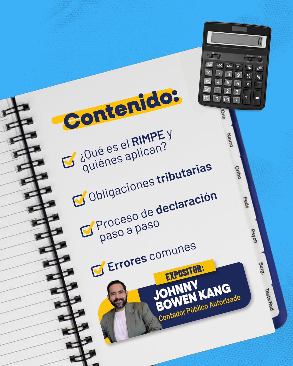 CE_EPICOGye's tweet photo. ¡Aprende a declarar tu RIMPE sin complicaciones! 🙌🏻📑

Conoce de forma práctica cómo cumplir correctamente con tus obligaciones tributaria. 

📍 Centro de Emprendimiento (Plaza Guayarte)
📅 13 de mayo
⏰ 11h00 a 13h00

Inscríbete en https://t.co/TIrlVrLxS9 https://t.co/vy1YA0mNV2