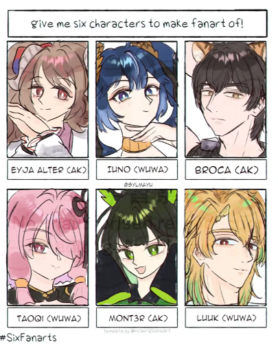 ♦️mayu♦️✨ prev drew these characters