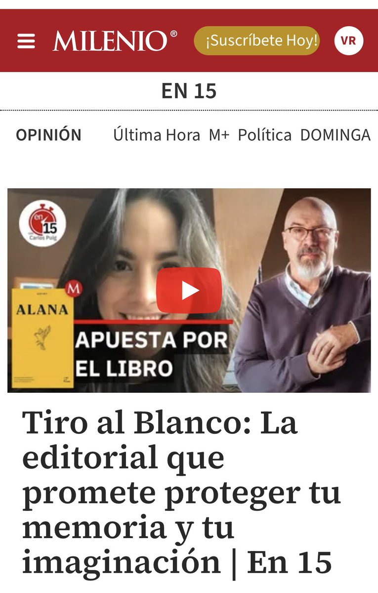 Editorial Tiro al Blanco tweet media