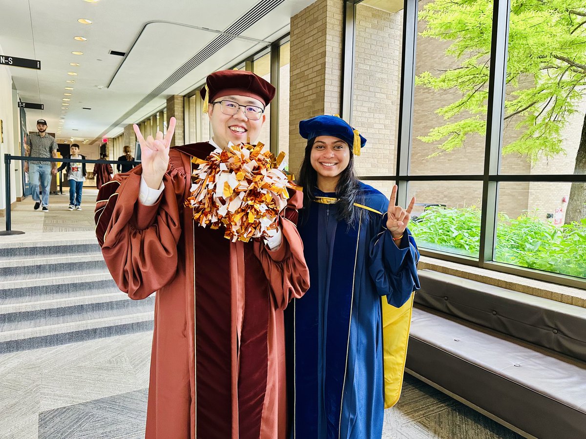NeerajaJY's tweet photo. Honored to hood Ruihao Li (@li_ruihao) at Fridayโs graduation ceremony on behalf of both myself and his co-advisor, Lizy John. ๐
Congratulations, Ruihao, on this well-deserved milestone โ excited to see all that you accomplish next!
#UTAustin #PhDGraduation @UT_SysML https://t.co/pmn77eEQjo