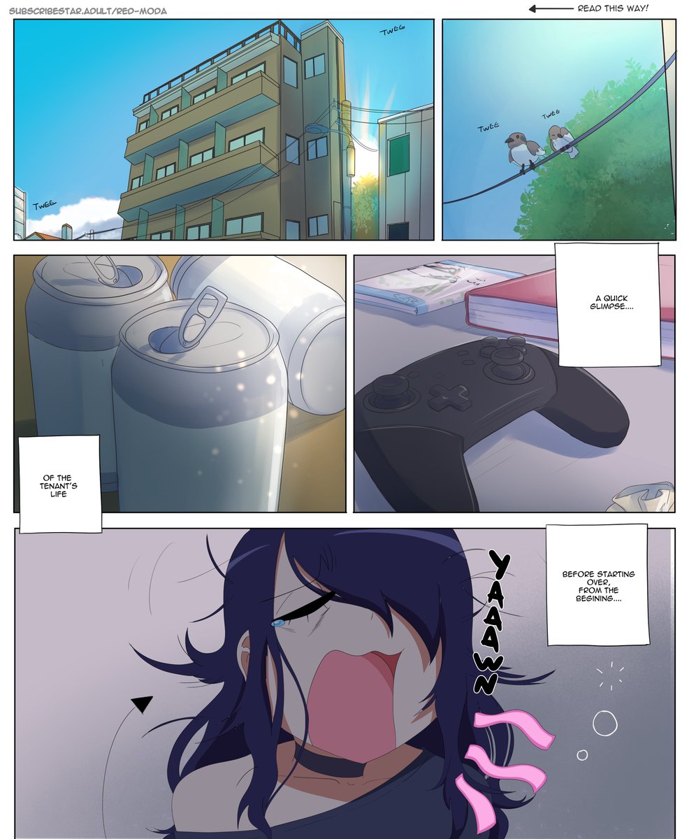 R3DM0DA's tweet photo. "My Annoying! landlord",  Chapter EXTRA 1,  a 🧵A quick glimpse into  Mona's lonely little past before Landlady Rin decided that Mona needed her guidance.
 As a reminder you can read it in better format &amp; from the beginning over on Pixiv as well. https://t.co/WATOolk3NU