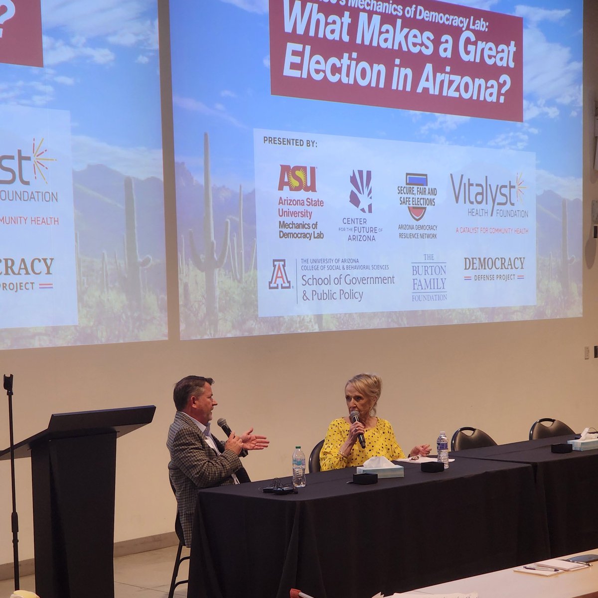 DemoDefenseProj's tweet photo. ICYMI: Our DDP AZ board joined forces with @ASU’s Mechanics of Democracy Laboratory and @arizonafuture to spark important conversations about election integrity, longstanding election processes, and common-sense reforms to strengthen our democracy.

Read: https://t.co/EBdwVZ9Beu https://t.co/PYIfte95Wm