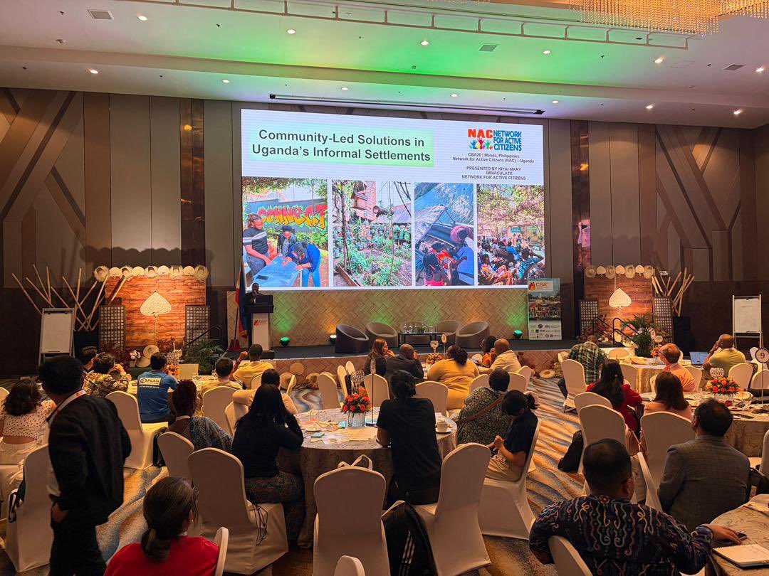 activecitizensu's tweet photo. At #CBA20 in #Manila, we joined conversations on how nature-based and community-driven solutions are strengthening climate resilience and livelihoods. Proud to share voices from Kampala’s informal settlements in the global adaptation conversation. 
@dreamtownngo @ramboll https://t.co/isHmV1iQRt