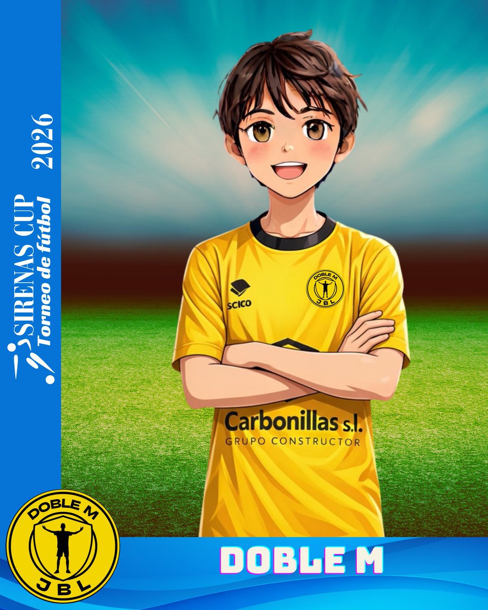 SirenasCup's tweet photo. Equipo confirmado Sirenas Cup 2026: DOBLE M ACADEMY 👏🏻👏🏻👏🏻
#doblem
@doblem_academy
#torneofutbolbase
#sirenascup
#sirenascup2026 https://t.co/KDGKTlwYGB