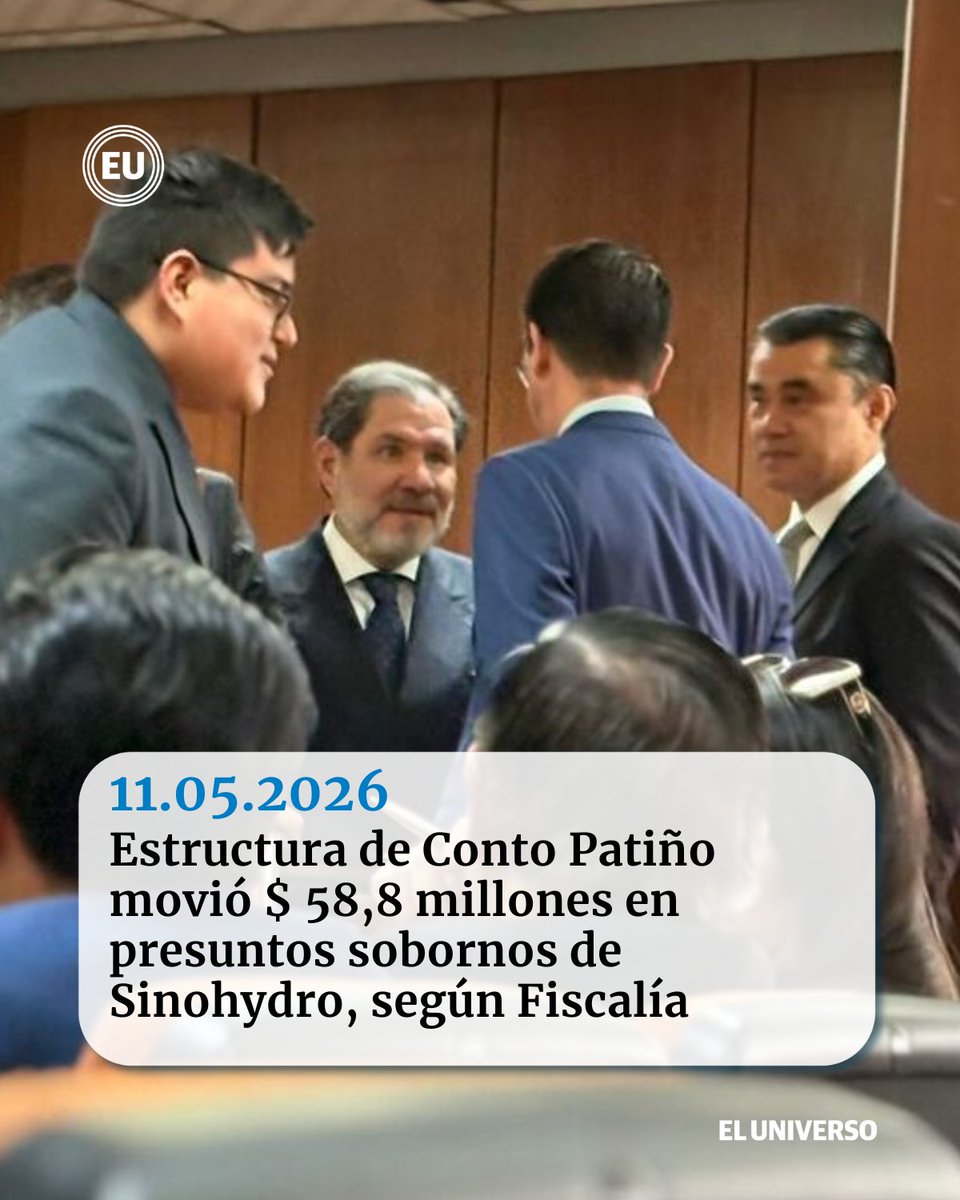 eluniversocom's tweet photo. Estructura de Conto Patiño, incluidos sus abogados Eduardo Carmigniani y Carlos Almeida, movió $ 58,8 millones en presuntos sobornos de Sinohydro, según Fiscalía https://t.co/KOukIcPNsS https://t.co/Y3SxYBXIrY