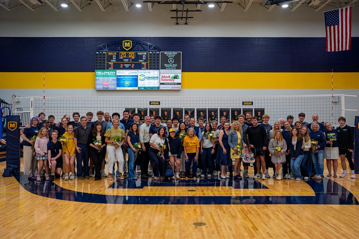 MoellerHS's tweet photo. These talented seniors were recognized for their leadership and commitment to the volleyball team. Thank you, seniors!
#BeRemarkable #LetsGoBigMoe
More photos from senior night here https://t.co/wcT4JoSnPk https://t.co/8piWXdtzws