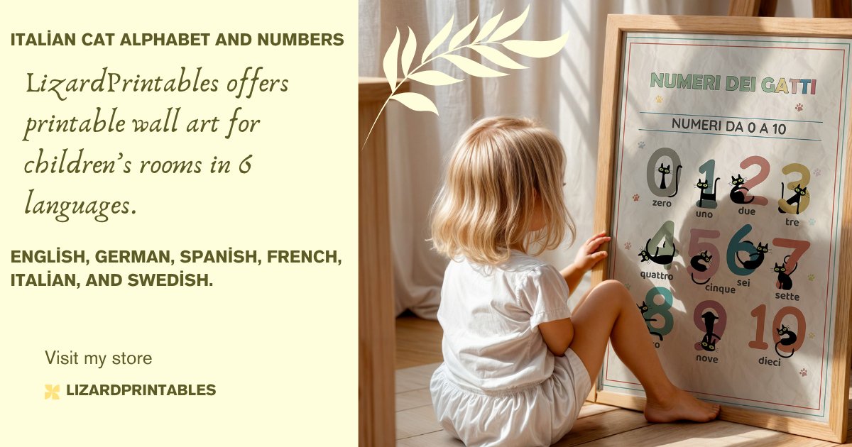 Lizardprintable's tweet photo. New cozy printable wall art from LizardPrintables 🐾
Educational posters for children’s rooms, nurseries, playrooms, and preschool spaces — available in 6 languages.
https://t.co/vyUpUqA5sT
#PrintableWallArt #KidsRoomDecor #EducationalPoster #EtsyPrintable #LizardPrintables https://t.co/jyP8n79ZB4