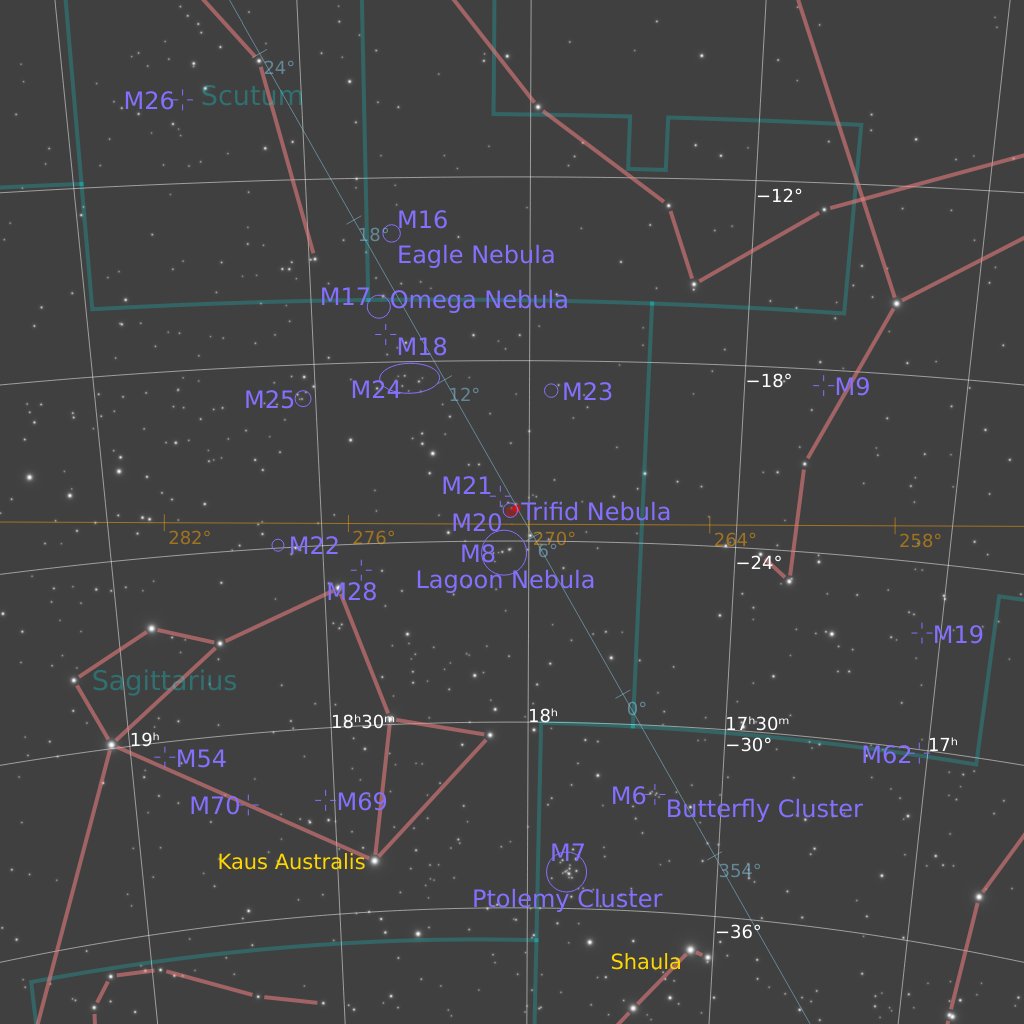 Bot_APOD_'s tweet photo. telescopes: ASA EQ1000, ASA AZ1500
cameras: Moravian Instruments Moravian C5A-150M
Location on the sky (Red/white Square bellow): https://t.co/42ULqQl49e